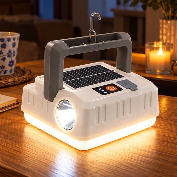 Lámpara y linterna solar TS-1558-B